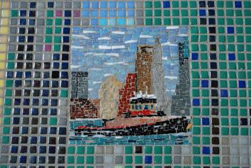 Our Garden Mosaic Benches, Umana Middle School Academy, Gretchen Schneider